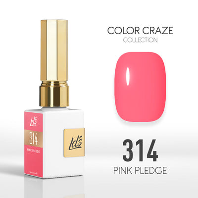 LDS Color Craze Gel Nail Polish - 314 Pink Pledge - 0.5oz