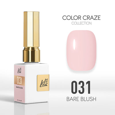 LDS Color Craze Gel Nail Polish - 031 Bare Blush - 0.5oz