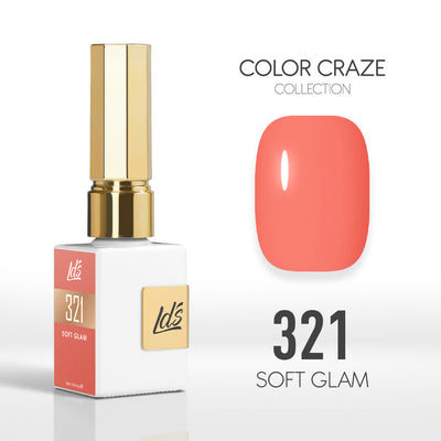 LDS Color Craze Gel Nail Polish - 321 Soft Glam - 0.5oz