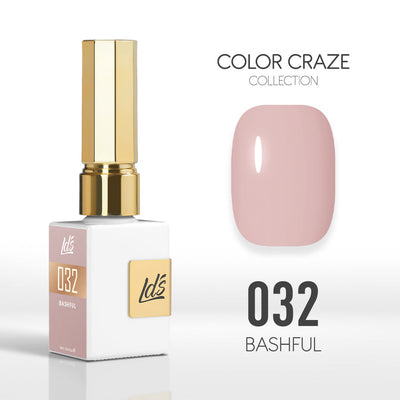 LDS Color Craze Gel Nail Polish - 032 Bashful - 0.5oz