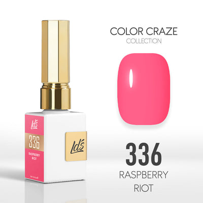 LDS Color Craze Gel Nail Polish - 336 Raspberry Riot - 0.5oz