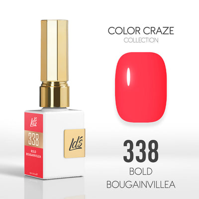 LDS Color Craze Gel Nail Polish - 338 Bold Bougainvillea - 0.5oz