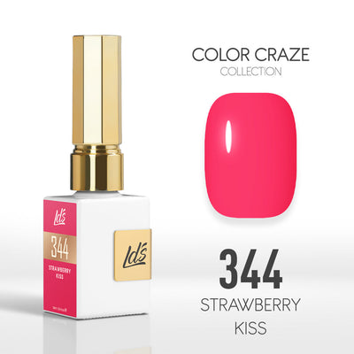 LDS Color Craze Gel Nail Polish - 344 Strawberry Kiss - 0.5oz