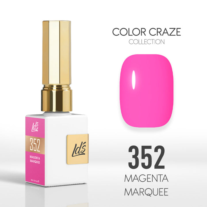 LDS Color Craze Gel Nail Polish - 352 Magenta Marquee - 0.5oz