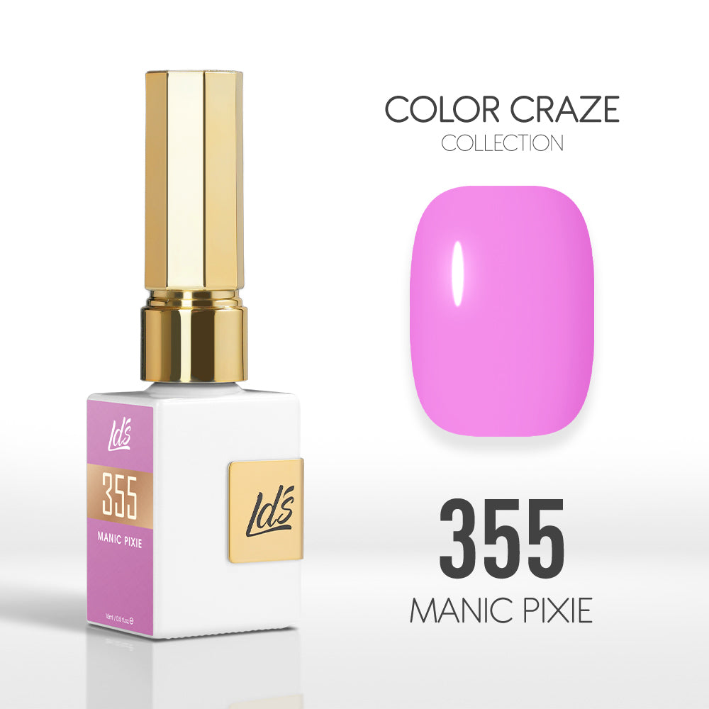 LDS Color Craze Gel Nail Polish - 355 Manic Pixie - 0.5oz