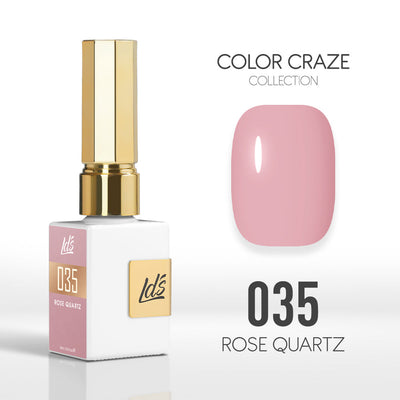 LDS Color Craze Gel Nail Polish - 035 Rose Quartz - 0.5oz