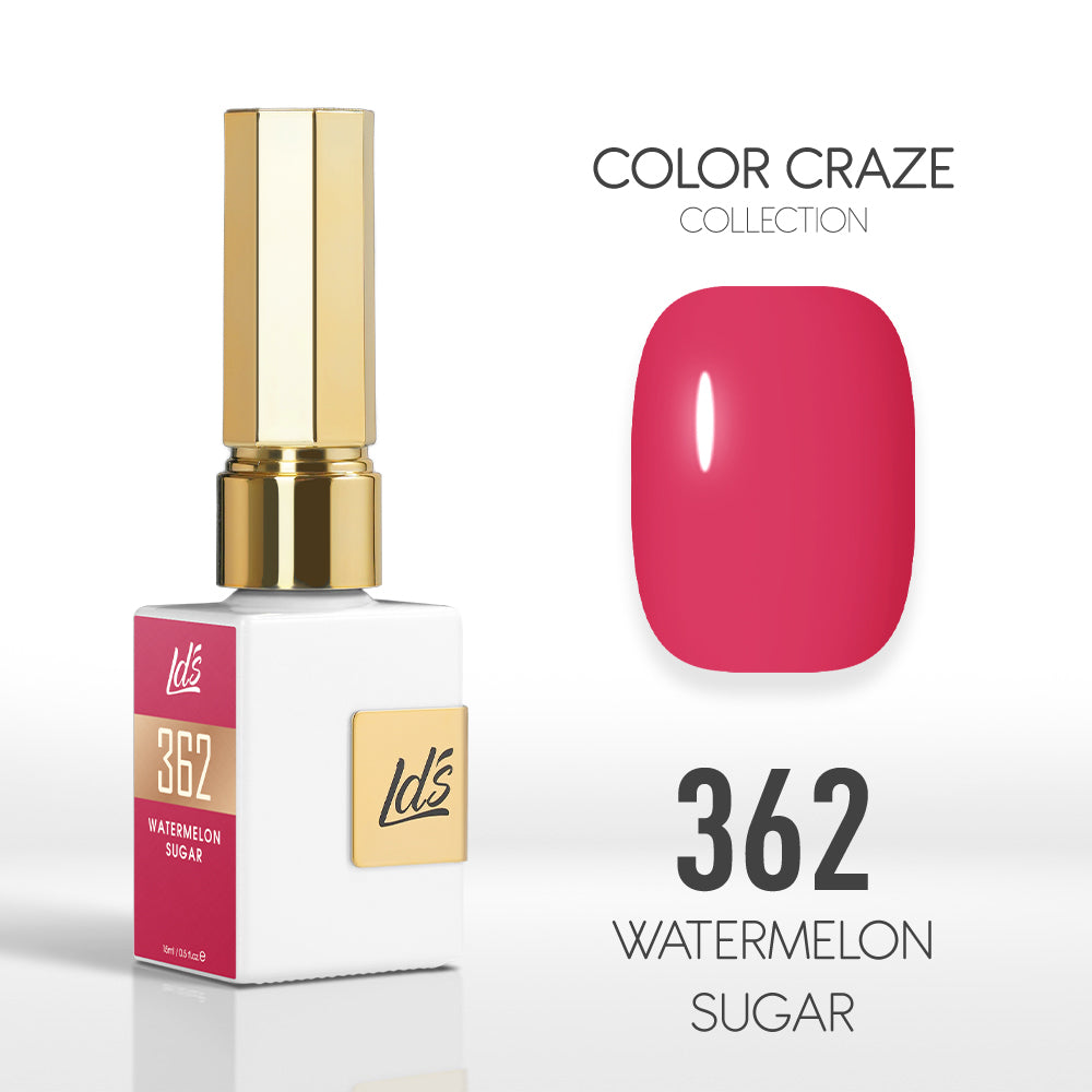 LDS Color Craze Gel Nail Polish - 362 Watermelon Sugar - 0.5oz