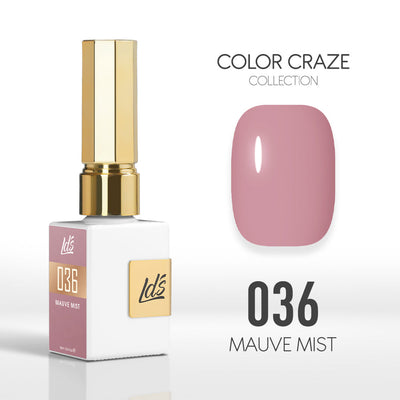 LDS Color Craze Gel Nail Polish - 036 Mauve Mist - 0.5oz