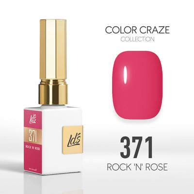 LDS Color Craze Gel Nail Polish - 371 Rock 'N' Rose - 0.5oz