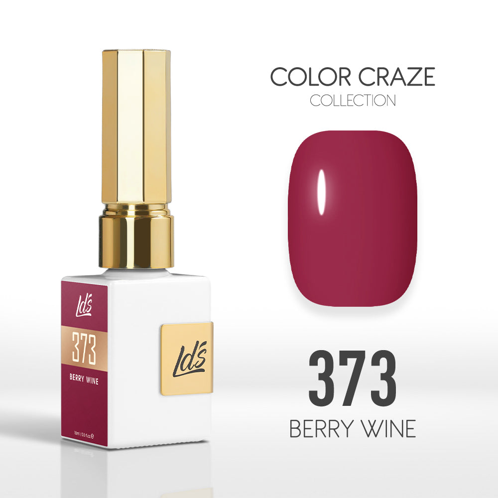 LDS Color Craze Gel Nail Polish - 373 Berry Wine - 0.5oz