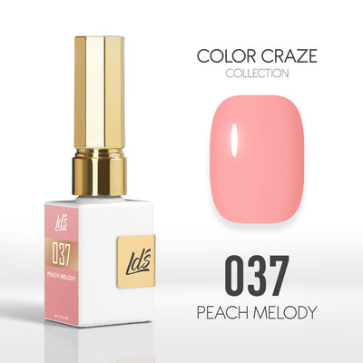 LDS Color Craze Gel Nail Polish - 037 Peach Melody - 0.5oz