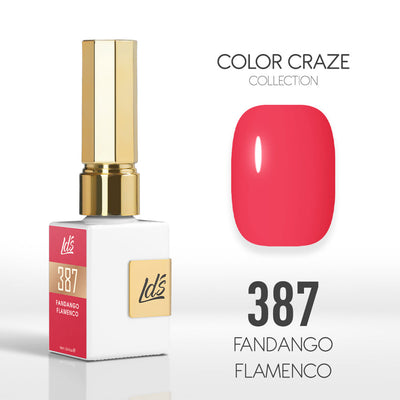 LDS Color Craze Gel Nail Polish - 387 Fandango Flamenco - 0.5oz