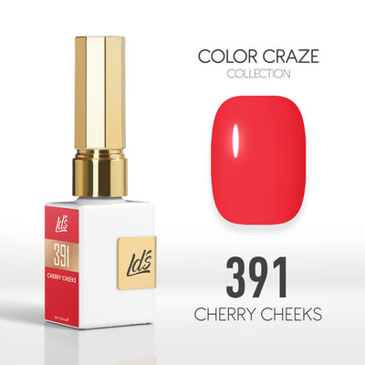 LDS Color Craze Gel Nail Polish - 391 Cherry Cheeks - 0.5oz