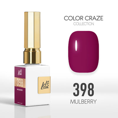 LDS Color Craze Gel Nail Polish - 398 Mulberry - 0.5oz