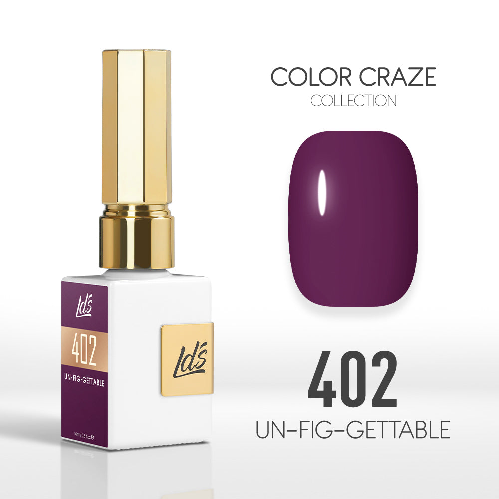 LDS Color Craze Gel Nail Polish - 402 Un-fig-gettable - 0.5oz