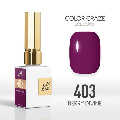 LDS Color Craze Gel Nail Polish - 403 Berry Divine - 0.5oz