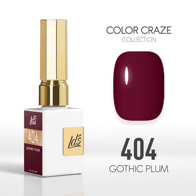 LDS Color Craze Gel Nail Polish - 404 Gothic Plum - 0.5oz