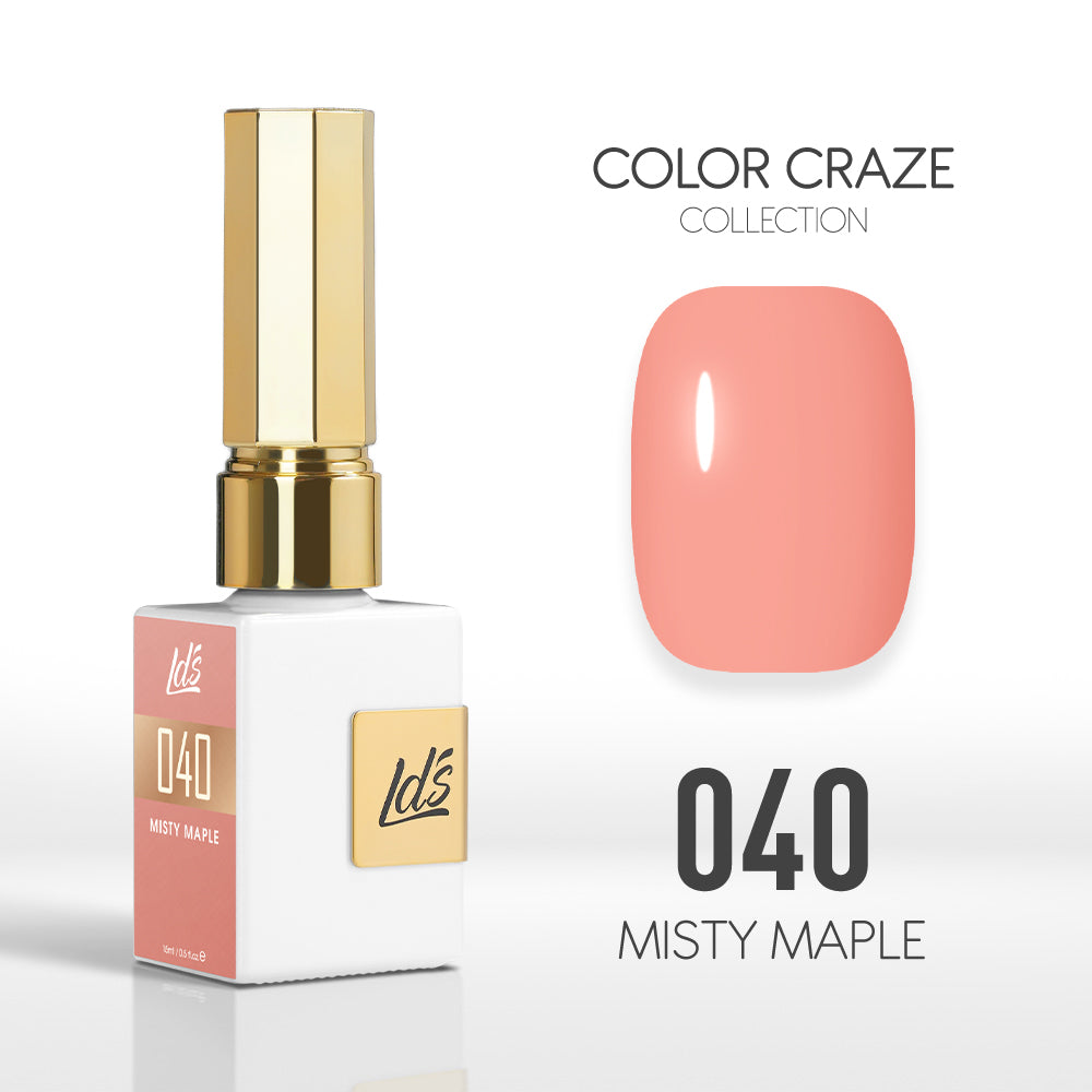 LDS Color Craze Gel Nail Polish - 040 Misty Maple - 0.5oz