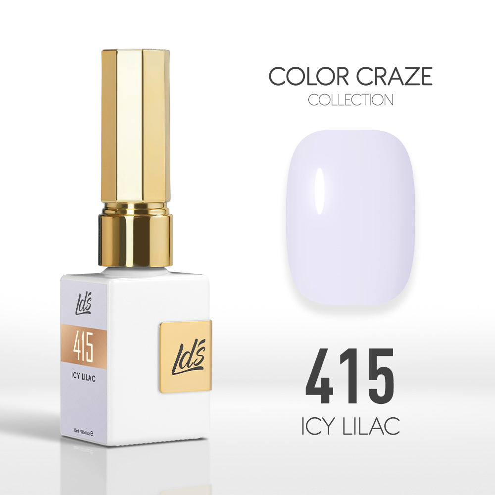 LDS Color Craze Gel Nail Polish - 415 Icy Lilac - 0.5oz