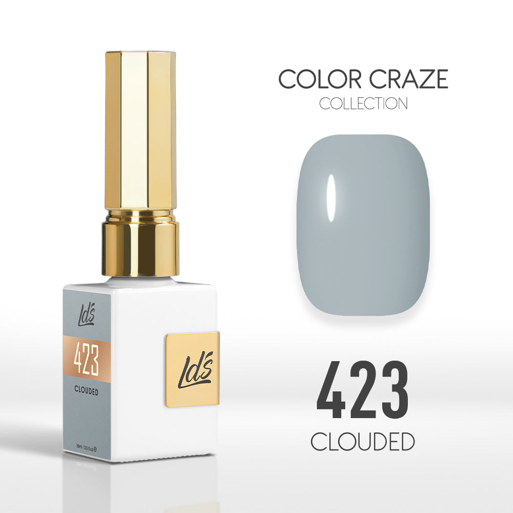 LDS Color Craze Gel Nail Polish - 423 Clouded - 0.5oz