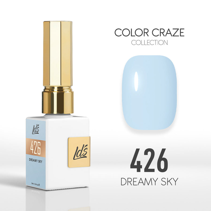 LDS Color Craze Gel Nail Polish - 426 Dreamy Sky - 0.5oz