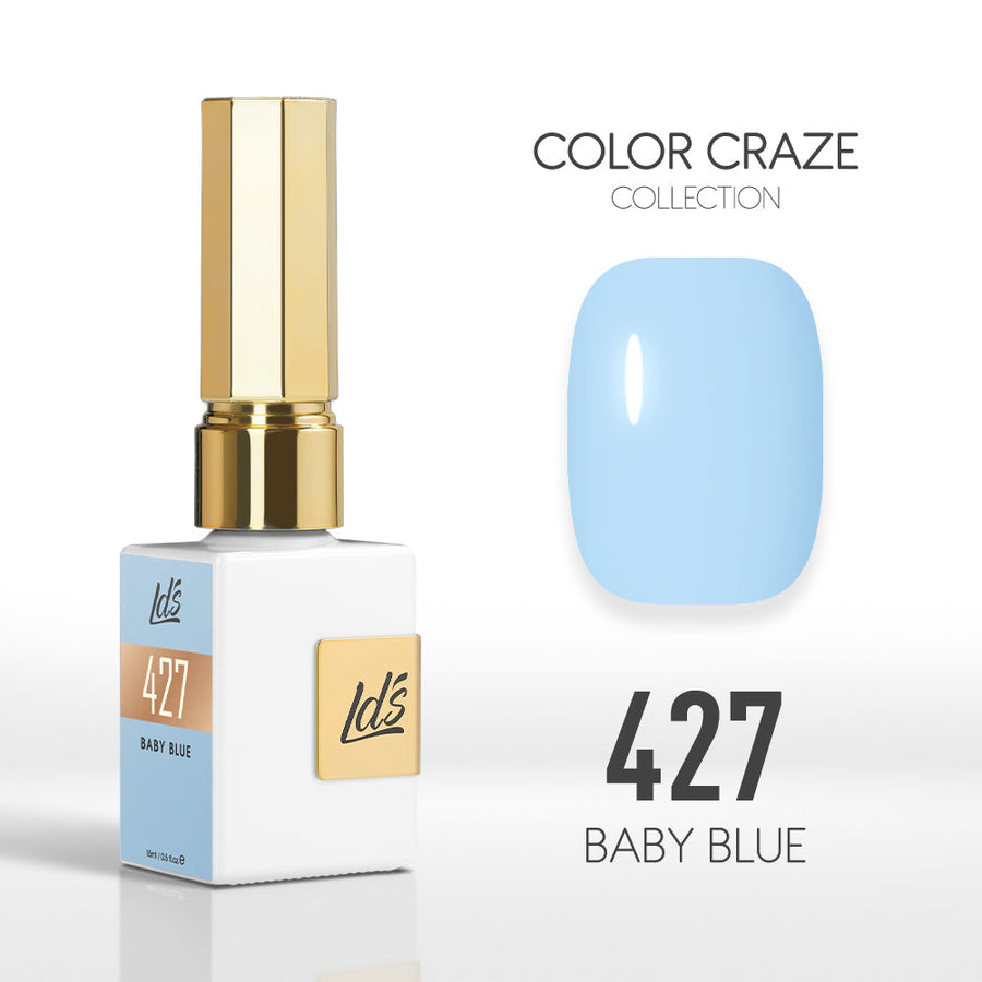 LDS Color Craze Gel Nail Polish - 427 Baby Blue - 0.5oz