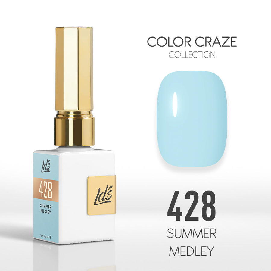 LDS Color Craze Gel Nail Polish - 428 Summer Medley - 0.5oz