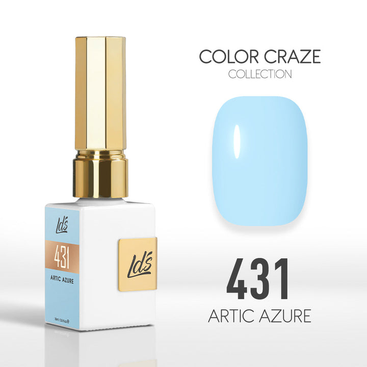 LDS Color Craze Gel Nail Polish - 431 Artic Azure - 0.5oz
