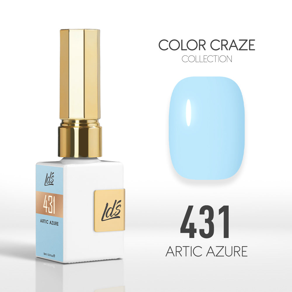 LDS Color Craze Gel Nail Polish - 431 Artic Azure - 0.5oz