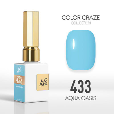 LDS Color Craze Gel Nail Polish - 433 Aqua Oasis - 0.5oz