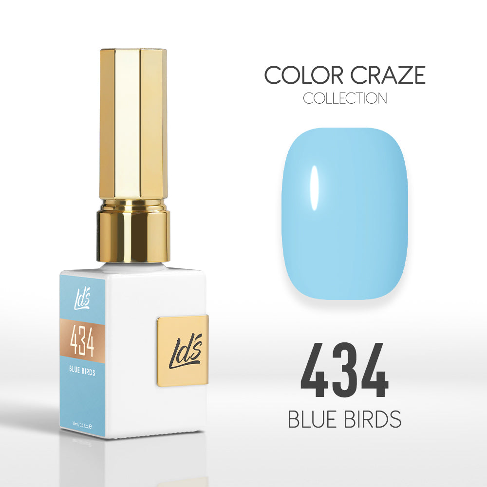 LDS Color Craze Gel Nail Polish - 434 Blue Birds - 0.5oz