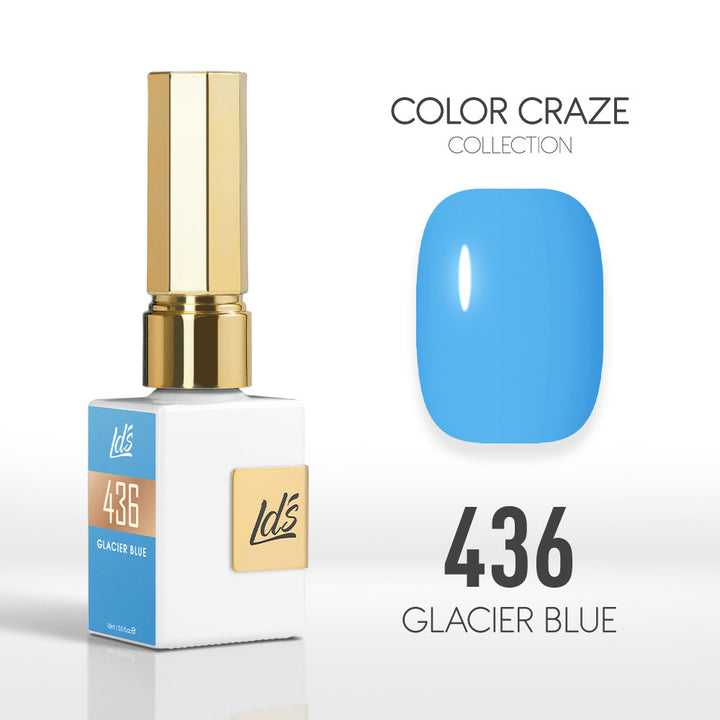 LDS Color Craze Gel Nail Polish - 436 Glacier Blue - 0.5oz