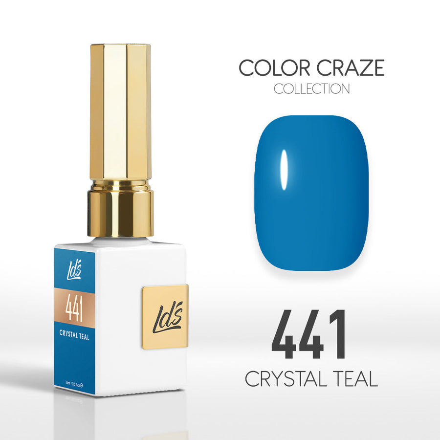 LDS Color Craze Gel Nail Polish - 441 Crystal Teal - 0.5oz