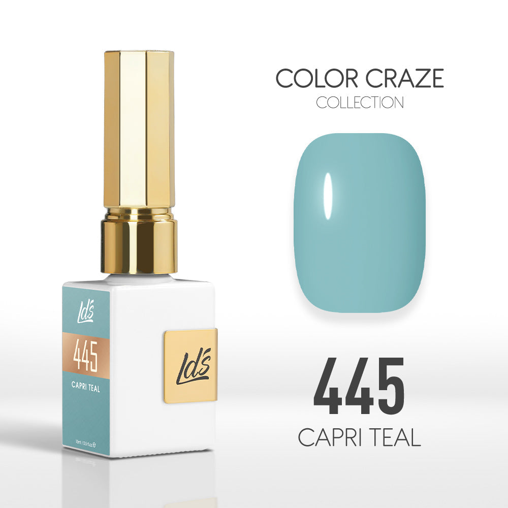 LDS Color Craze Gel Nail Polish - 445 Capri Teal - 0.5oz