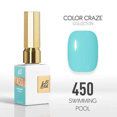 LDS Color Craze Gel Nail Polish - 450 Swimming Pool - 0.5oz