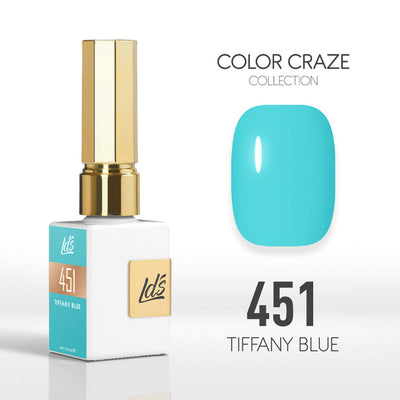 LDS Color Craze Gel Nail Polish - 451 Tiffany Blue - 0.5oz