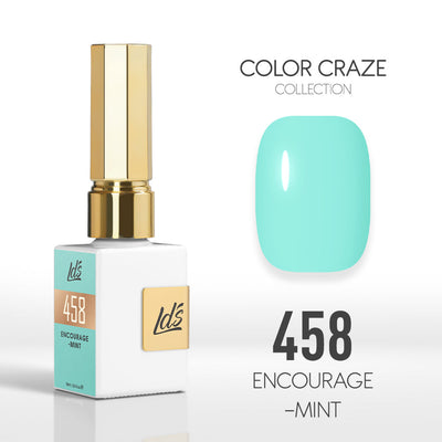 LDS Color Craze Gel Nail Polish - 458 Encourage-mint - 0.5oz