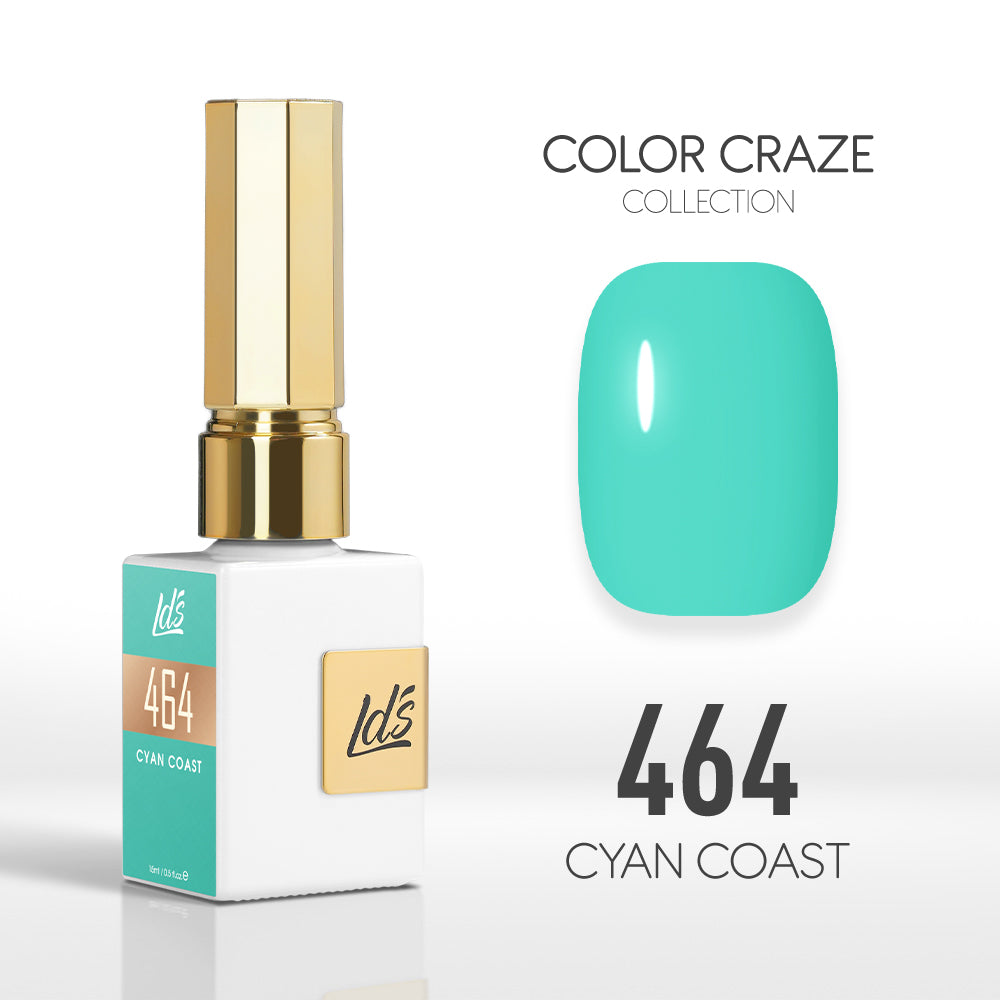 LDS Color Craze Gel Nail Polish - 464 Cyan Coast - 0.5oz