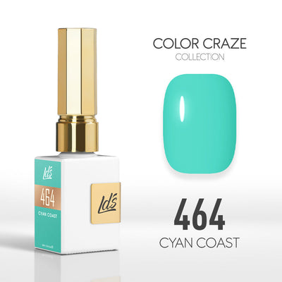 LDS Color Craze Gel Nail Polish - 464 Cyan Coast - 0.5oz