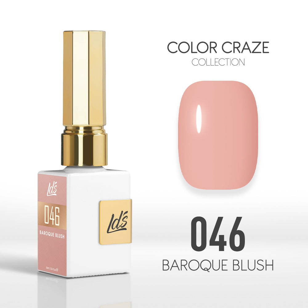 LDS Color Craze Gel Nail Polish - 046 Baroque Blush - 0.5oz