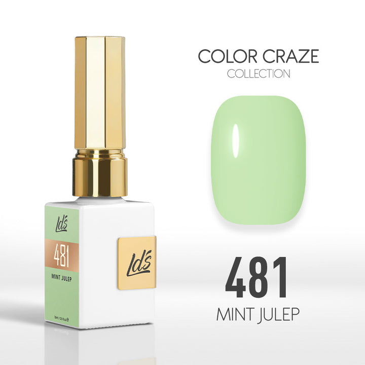 LDS Color Craze Gel Nail Polish - 481 Mint Julep - 0.5oz