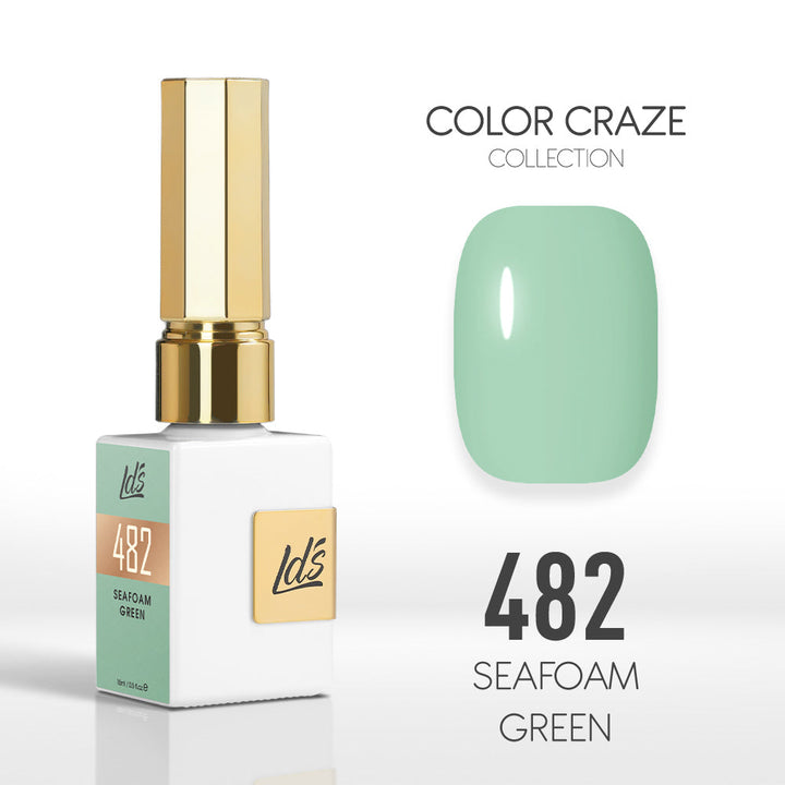 LDS Color Craze Gel Nail Polish - 482 Seafoam Green - 0.5oz