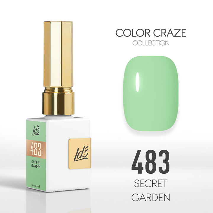 LDS Color Craze Gel Nail Polish - 483 Secret Garden - 0.5oz