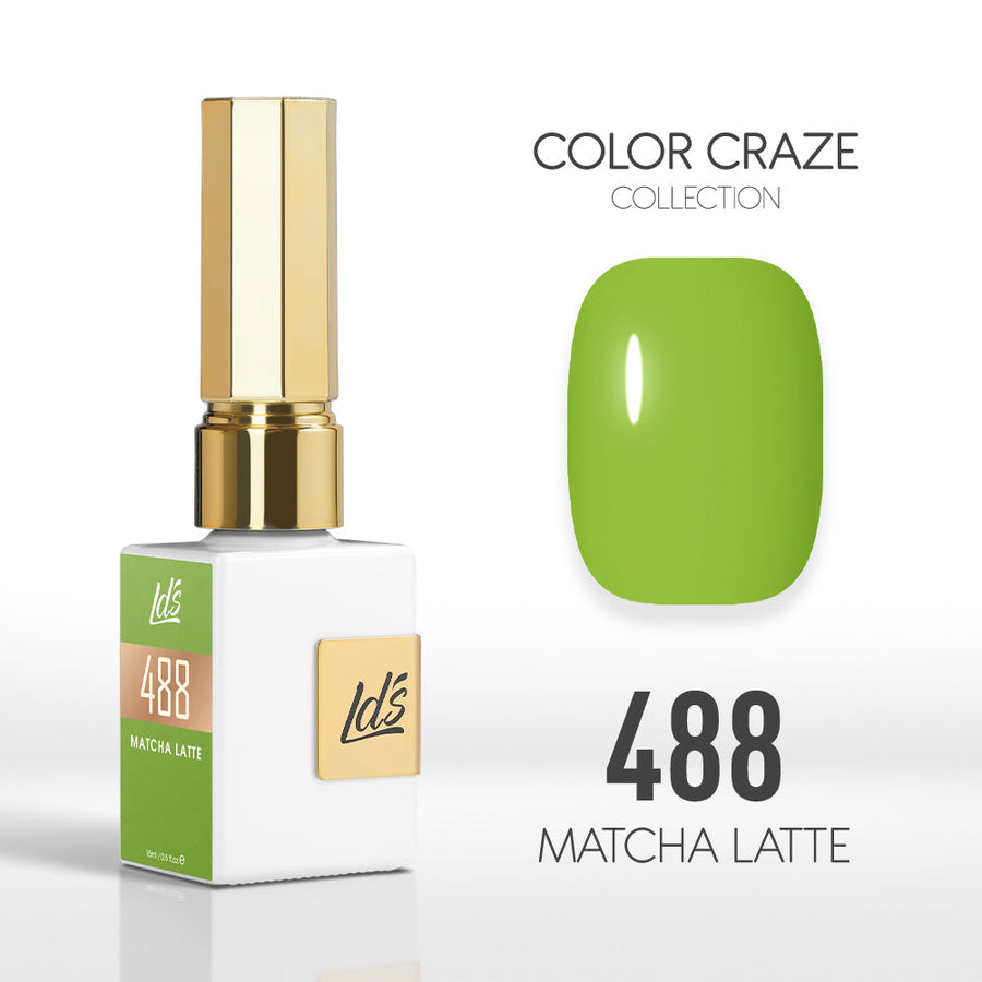 LDS Color Craze Gel Nail Polish - 488 Matcha Latte - 0.5oz