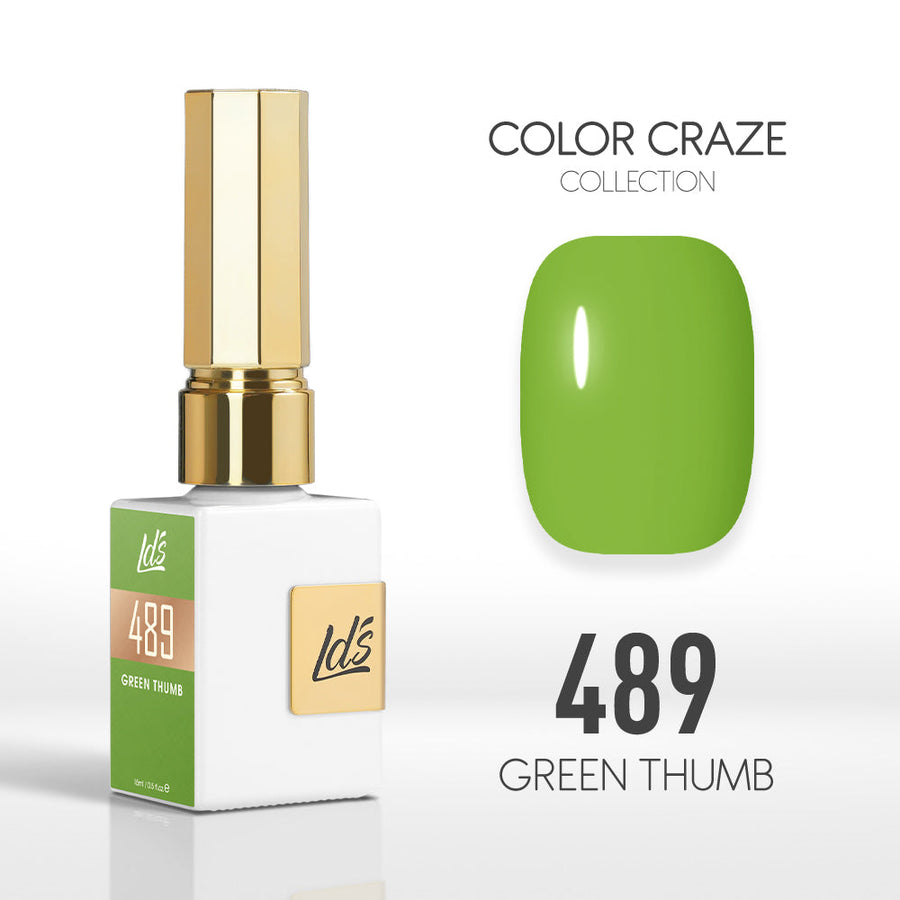 LDS Color Craze Gel Nail Polish - 489 Green Thumb - 0.5oz