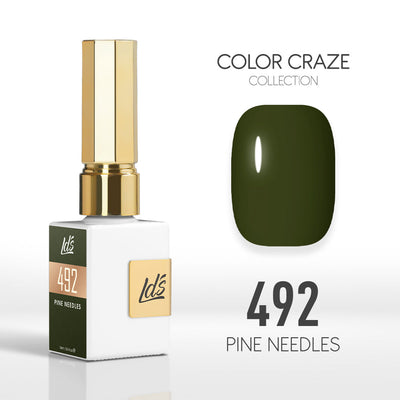 LDS Color Craze Gel Nail Polish - 492 Pine Needles - 0.5oz