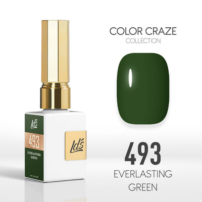 LDS Color Craze Gel Nail Polish - 493 Everlasting Green - 0.5oz