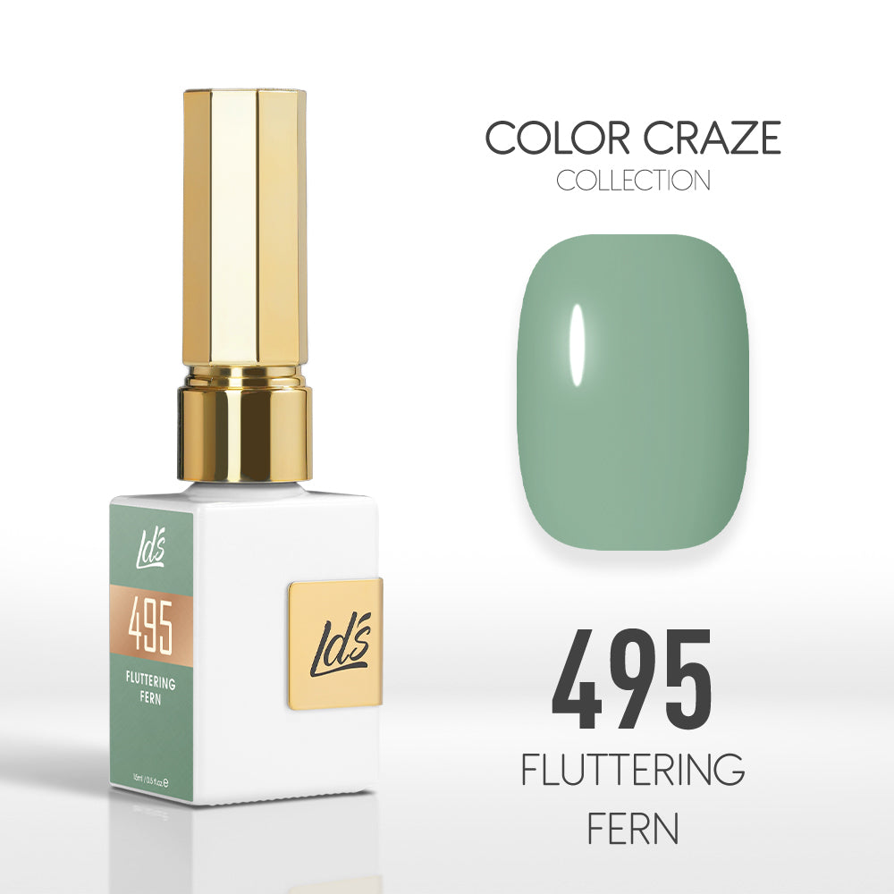 LDS Color Craze Gel Nail Polish - 495 Fluttering Fern - 0.5oz