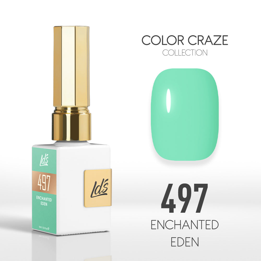 LDS Color Craze Gel Nail Polish - 497 Enchanted Eden - 0.5oz