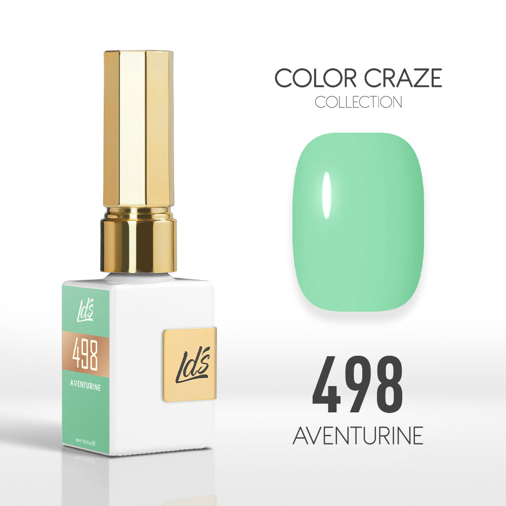 LDS Color Craze Gel Nail Polish - 498 Aventurine - 0.5oz